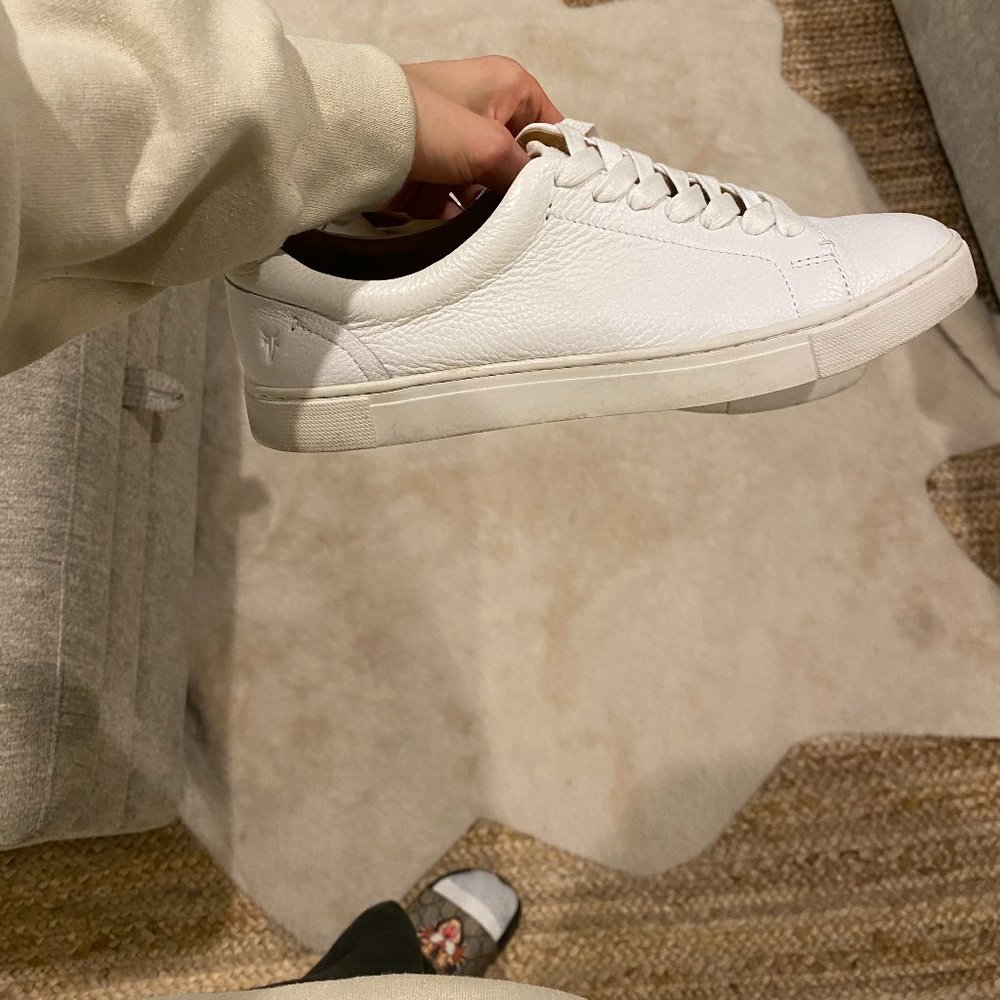 FRYE white sneakers ivy low, size 8.5